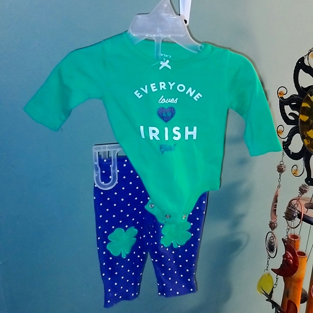 Size 3M Baby Girl St. Patrick's Day Outfit